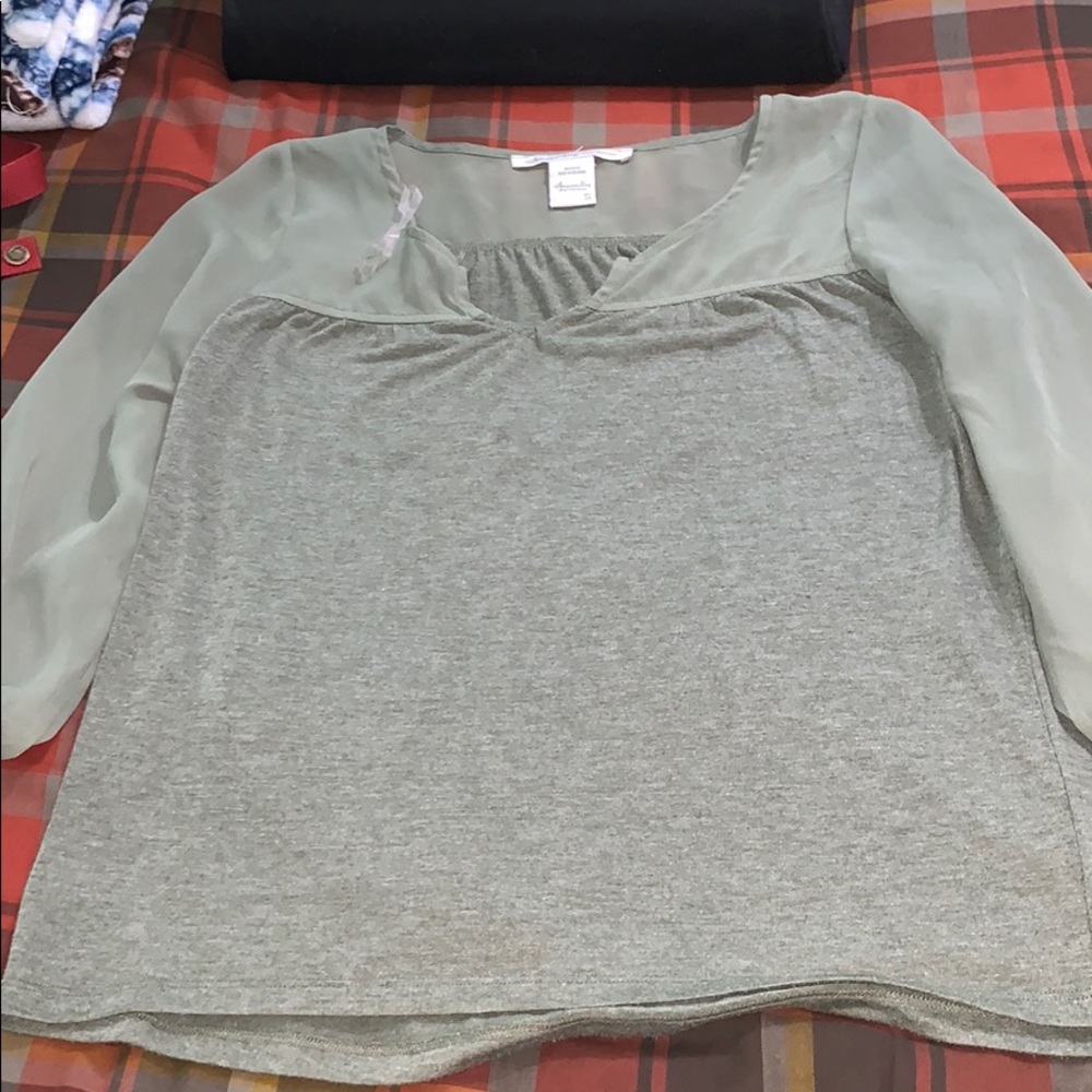 Olive Green Half-Sleeve Shirt
